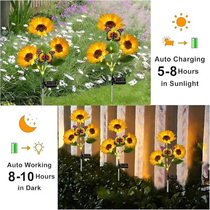 Litlamp® Solar Sunflower LED Lights