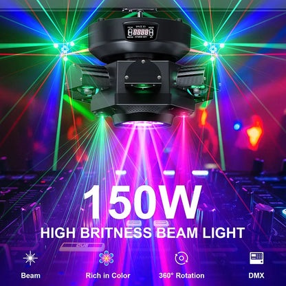 Moving Head DJ Lights 6 Arms Party Lights