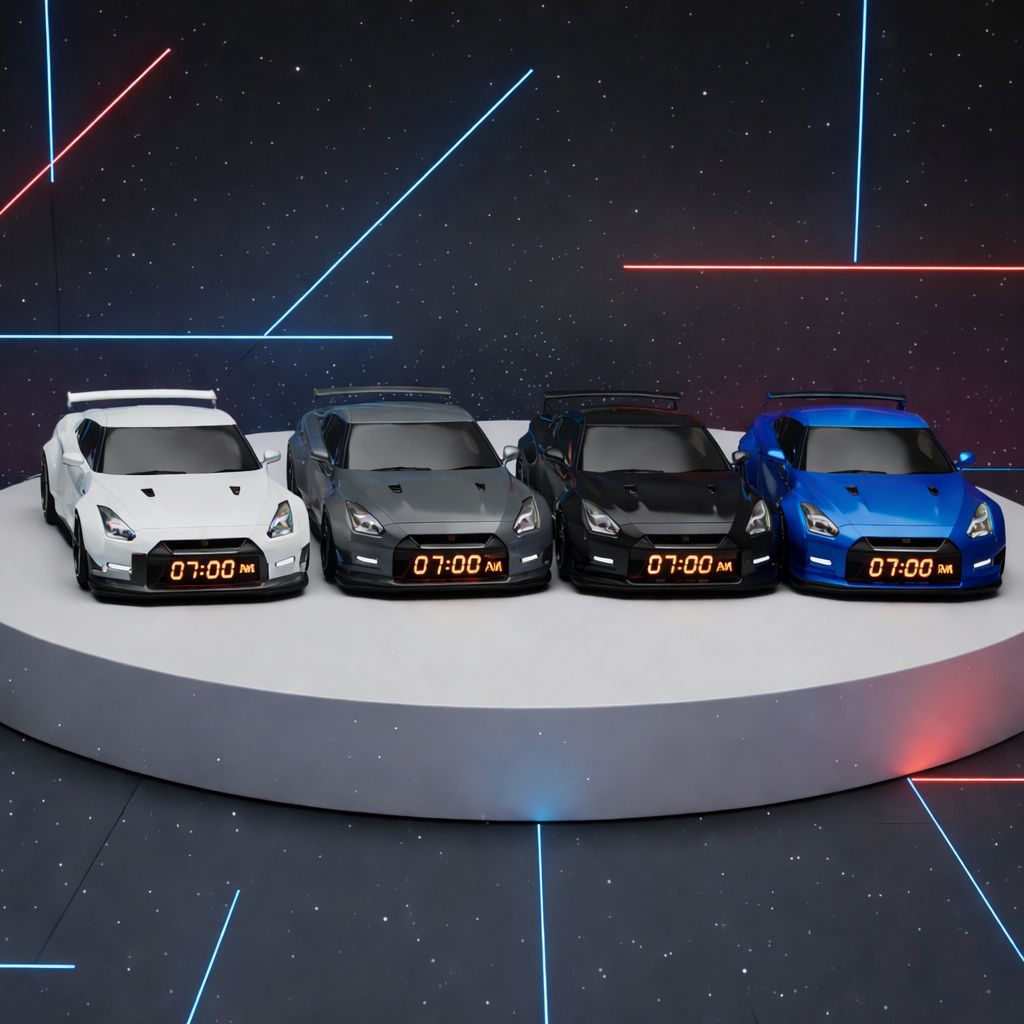 Hypercar Alarm Clock - Realistic Engine & Light Effects