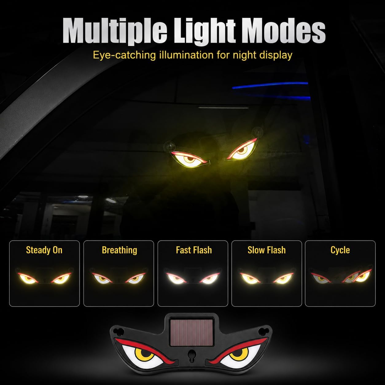 Solar Devil Eyes LED Car Light