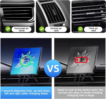 2-in-1 Fast Charging Smartphone/Tablet Car Holder