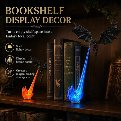 3D Fire-Breathing Dragon with Glowing Flame