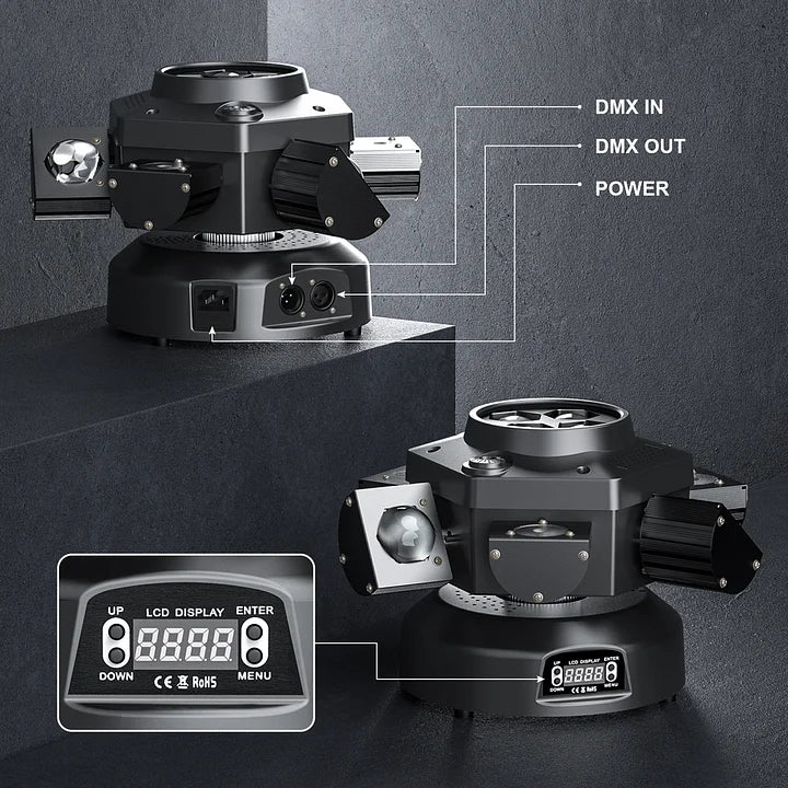 Moving Head DJ Lights 6 Arms Party Lights