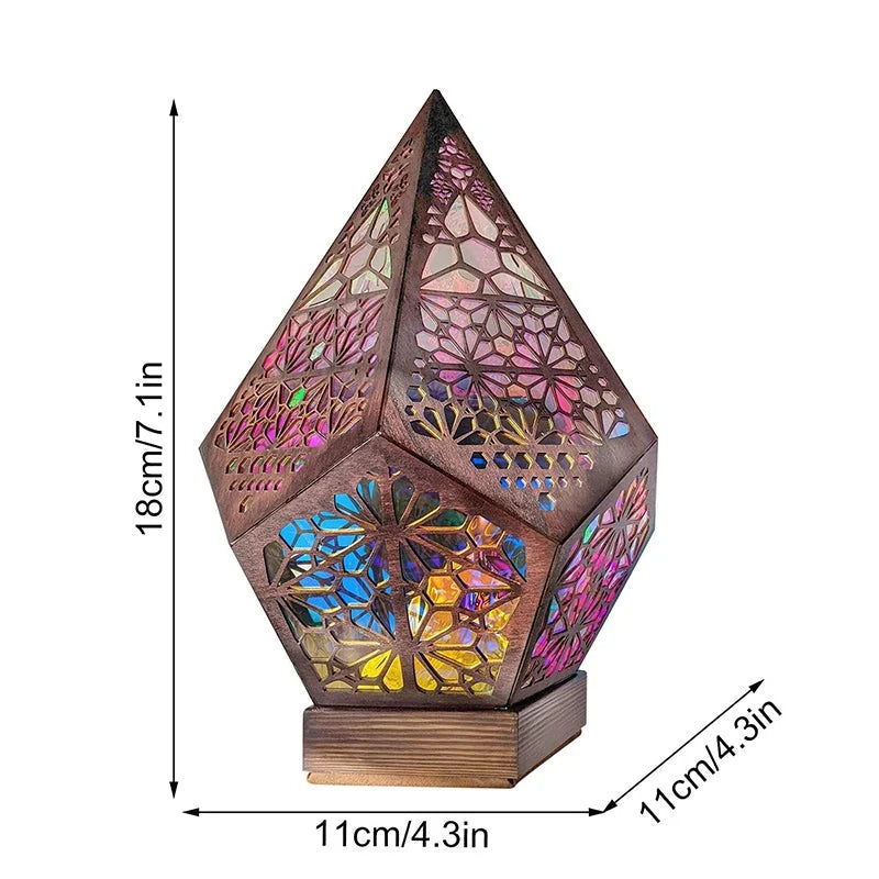 Bohemian Star Projection Lamp