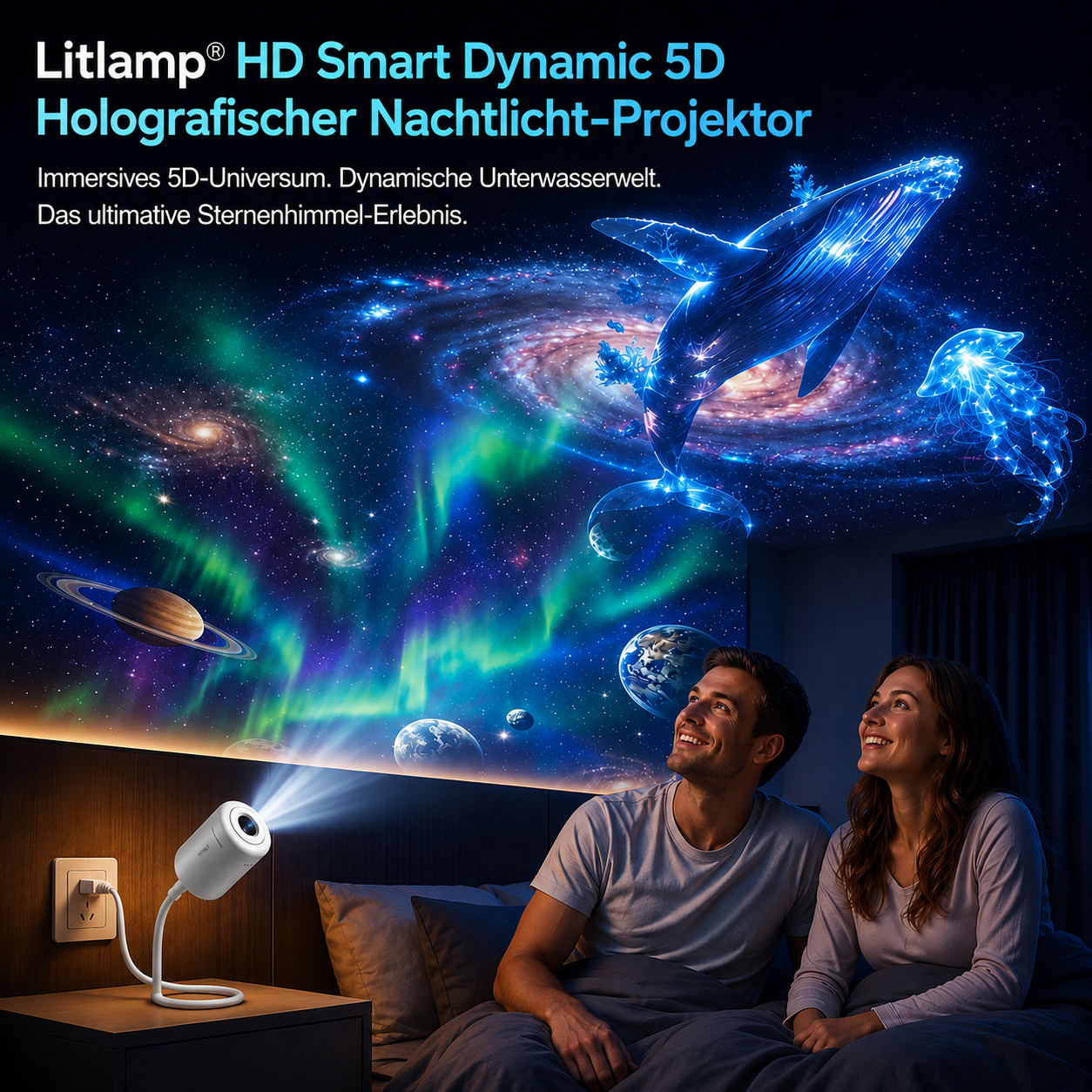 Litlamp® Holografischer Nachtlichtprojektor
