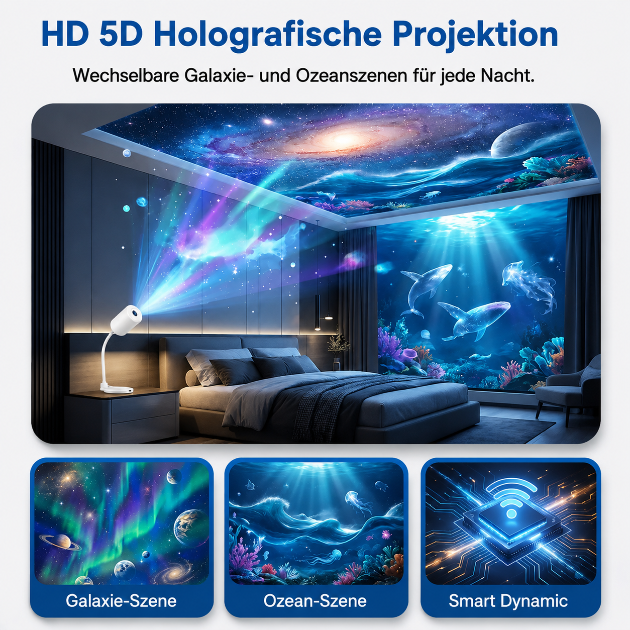 Litlamp® Holografischer Nachtlichtprojektor
