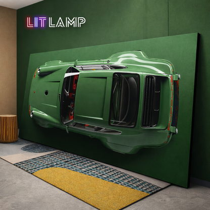 Green Porsche 911 Canvas