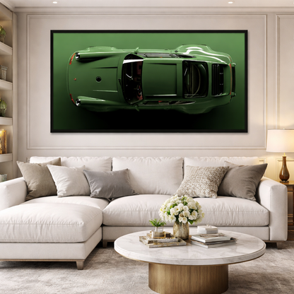 Green Porsche 911 Canvas