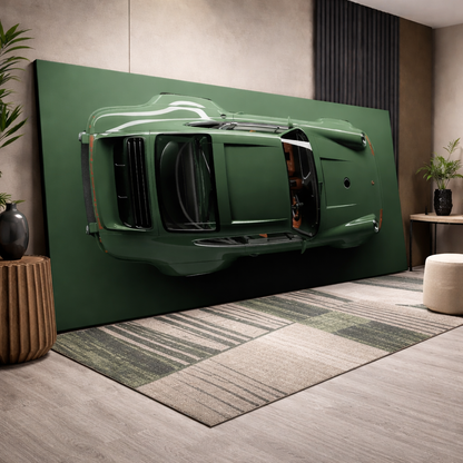 Green Porsche 911 Canvas