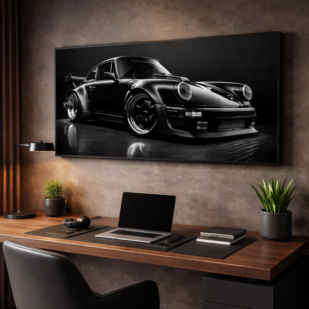 Porsche 911 Midnight Enigma Canvas Print