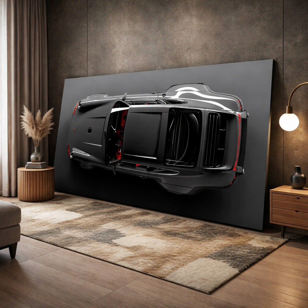 Gray Porsche 911 Canvas