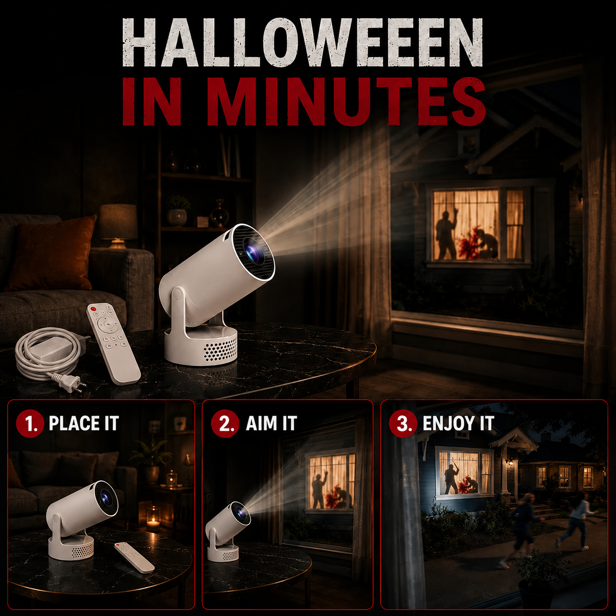 Litlamp™ Scary Halloween Projector