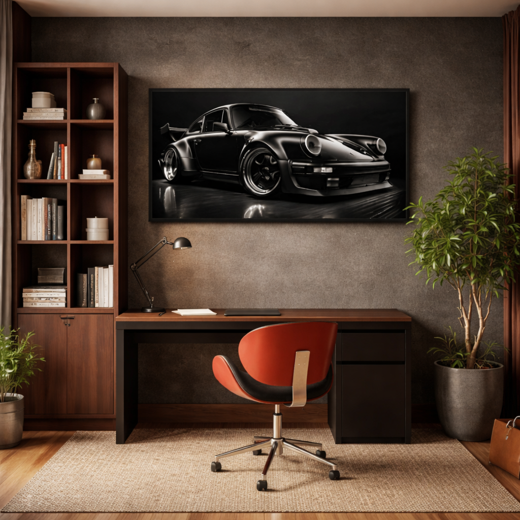 Porsche 911 Midnight Enigma Canvas Print