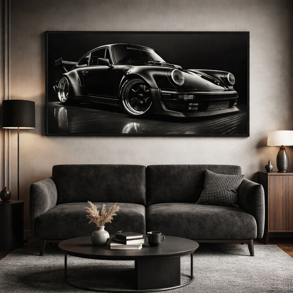 Porsche 911 Midnight Enigma Canvas Print