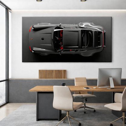 Gray Porsche 911 Canvas