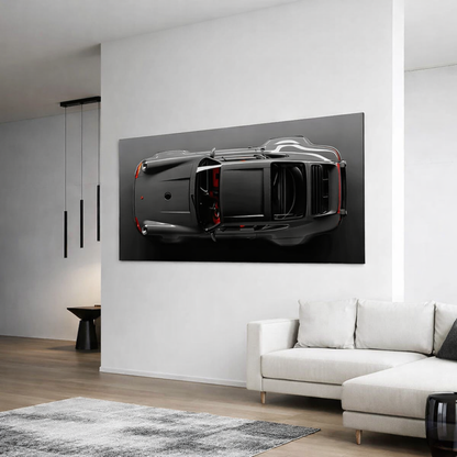 Gray Porsche 911 Canvas
