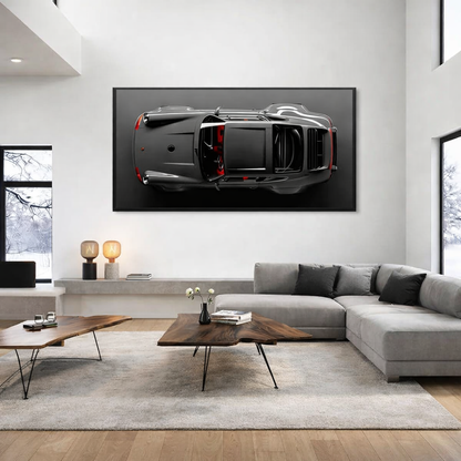 Gray Porsche 911 Canvas