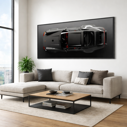 Gray Porsche 911 Canvas