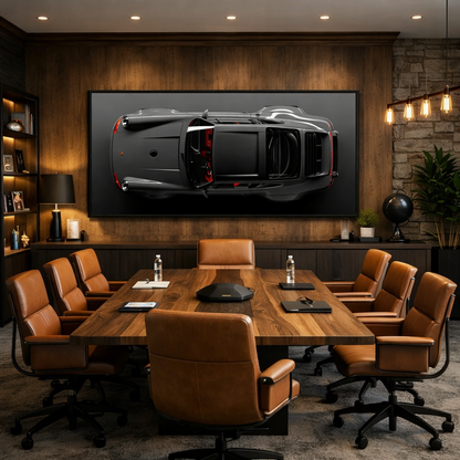 Gray Porsche 911 Canvas