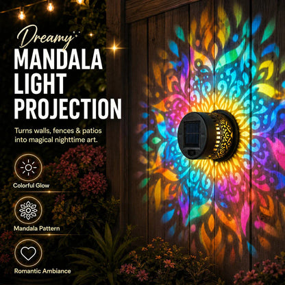Litlamp® Solar Mandala Wall Light with 7-Color Glow