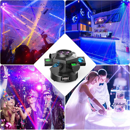 Moving Head DJ Lights 6 Arms Party Lights