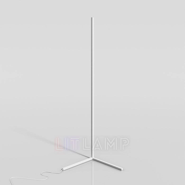 LED Corner Lamp, white pole