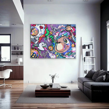 Crypto Bear West Wall Art