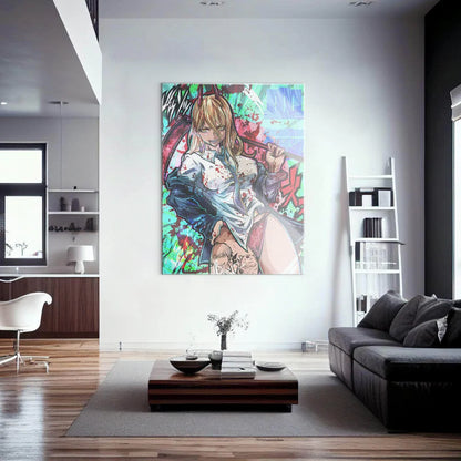 Power Chainsaw Man Wall Art
