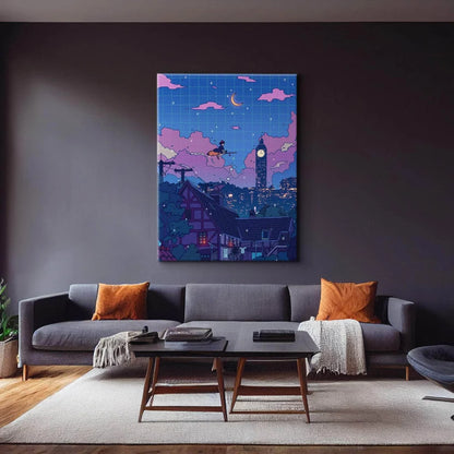 Kiki's Night Flight Wall Art