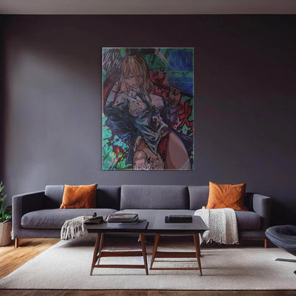Power Chainsaw Man Wall Art