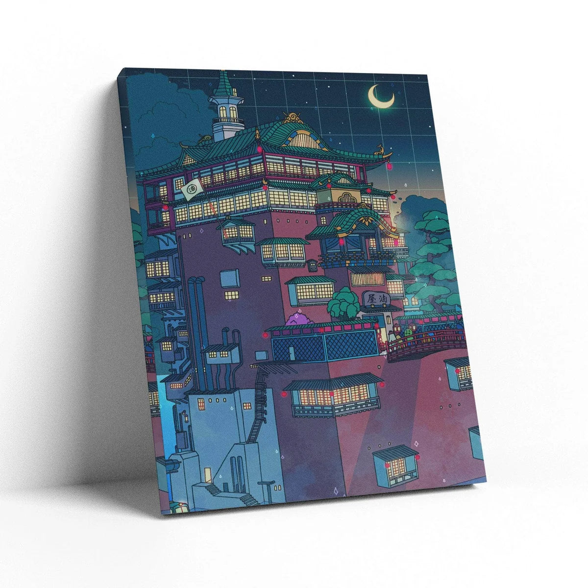 Bathhouse Night Wall Art