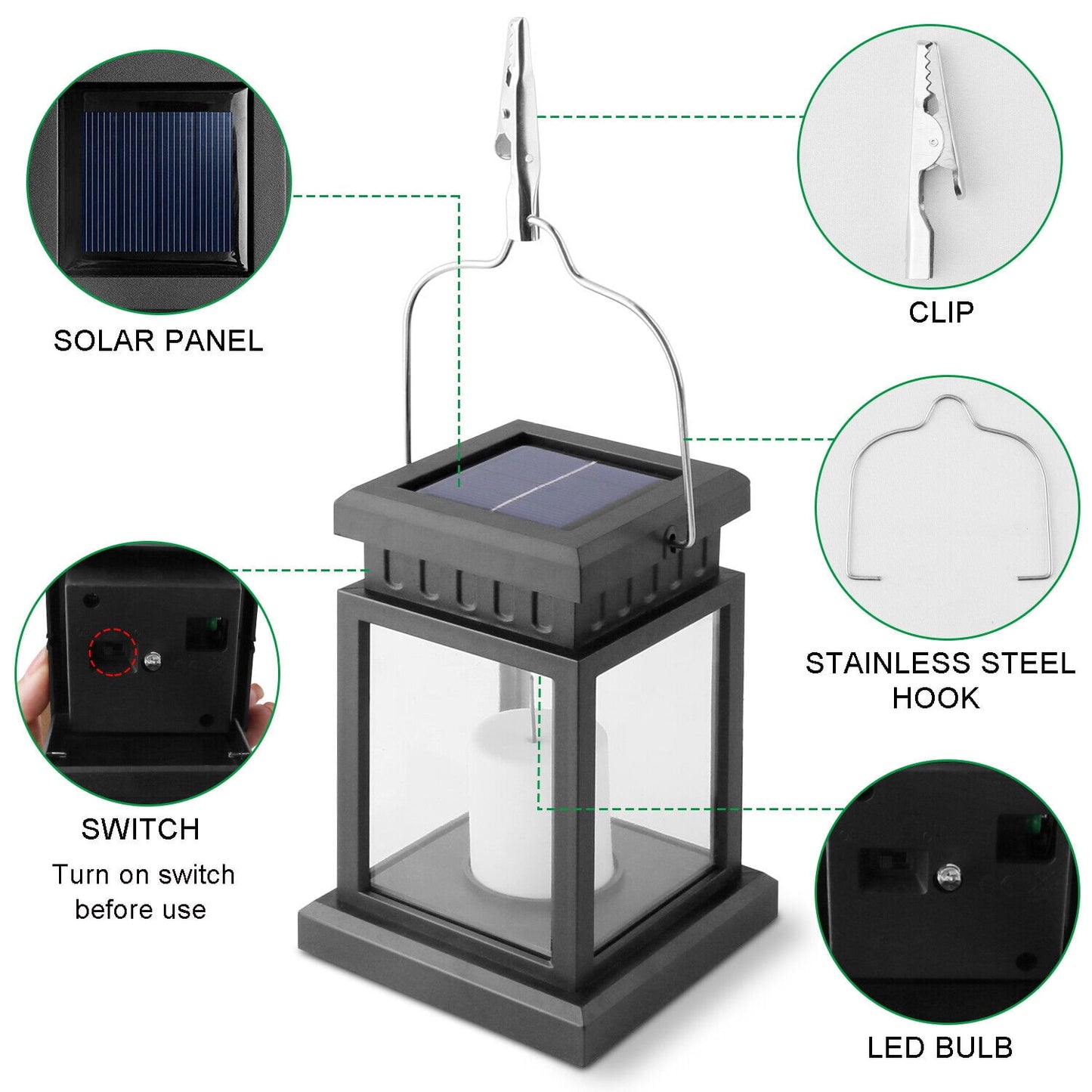 Classic Outdoor Solar Lantern