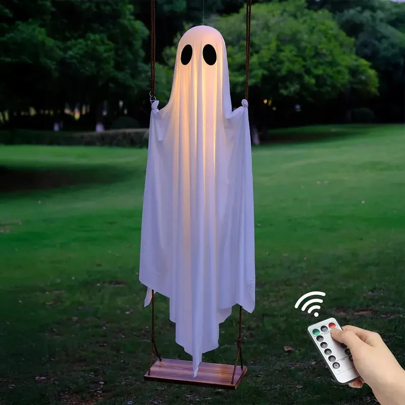 Glowing Ghost Swing for Halloween Decor