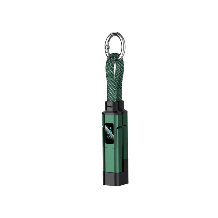 4-in-1 Smart Display Keychain Charging Cable