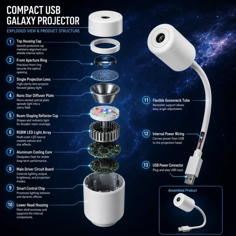 Litlamp® Holographic Night Light Projector