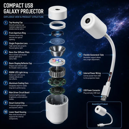 Litlamp® Holographic Night Light Projector