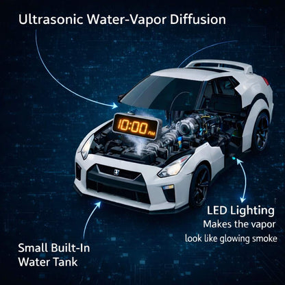 Hypercar Alarm Clock - Realistic Engine & Light Effects