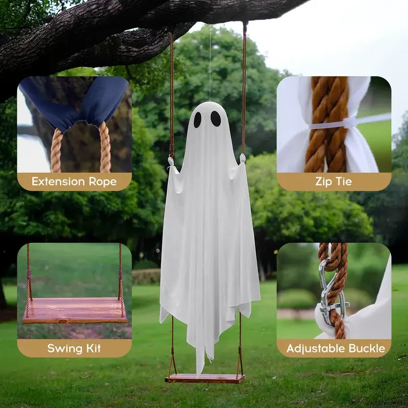 Glowing Ghost Swing for Halloween Decor