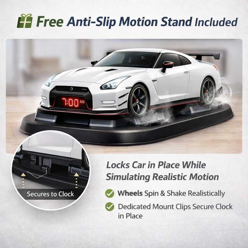 Hypercar Alarm Clock - Realistic Engine & Light Effects