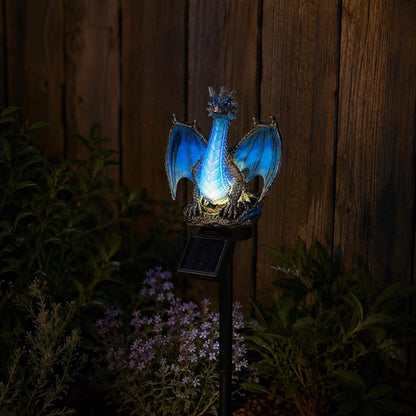 Solar Dragon Garden Figure with LED Light
