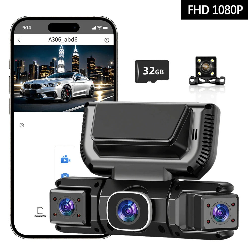 4 Channel 360° Dash Camera with WiFi