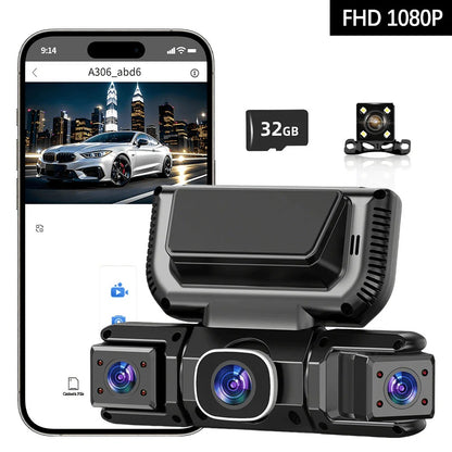 4 Channel 360° Dash Camera with WiFi