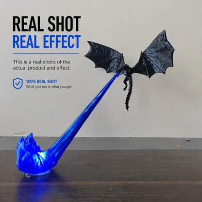 3D Fire-Breathing Dragon with Glowing Flame