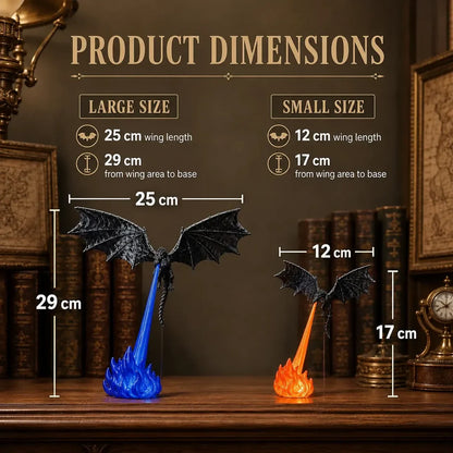 3D Fire-Breathing Dragon with Glowing Flame