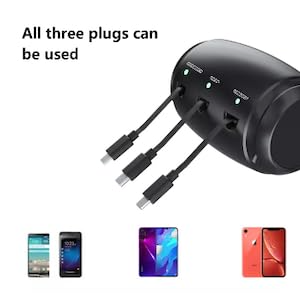 3-in-1 Retractable Backseat Charger