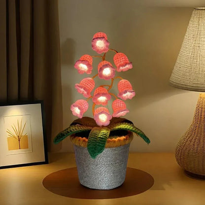 LitLamp™ Floral Crochet Lamp