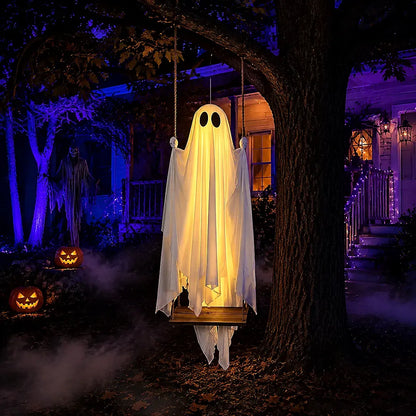Glowing Ghost Swing for Halloween Decor