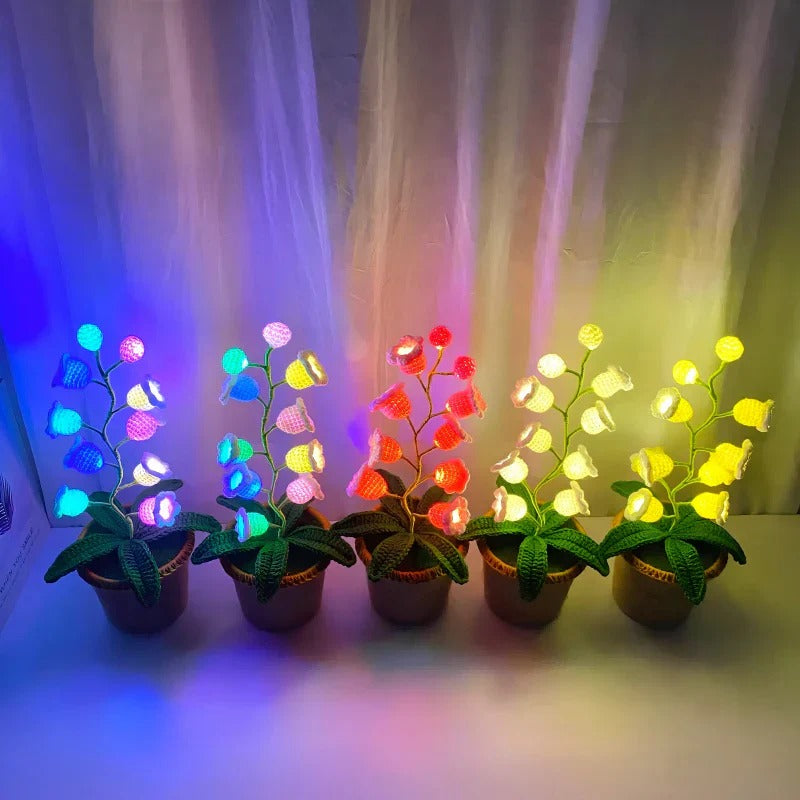 LitLamp™ Floral Crochet Lamp