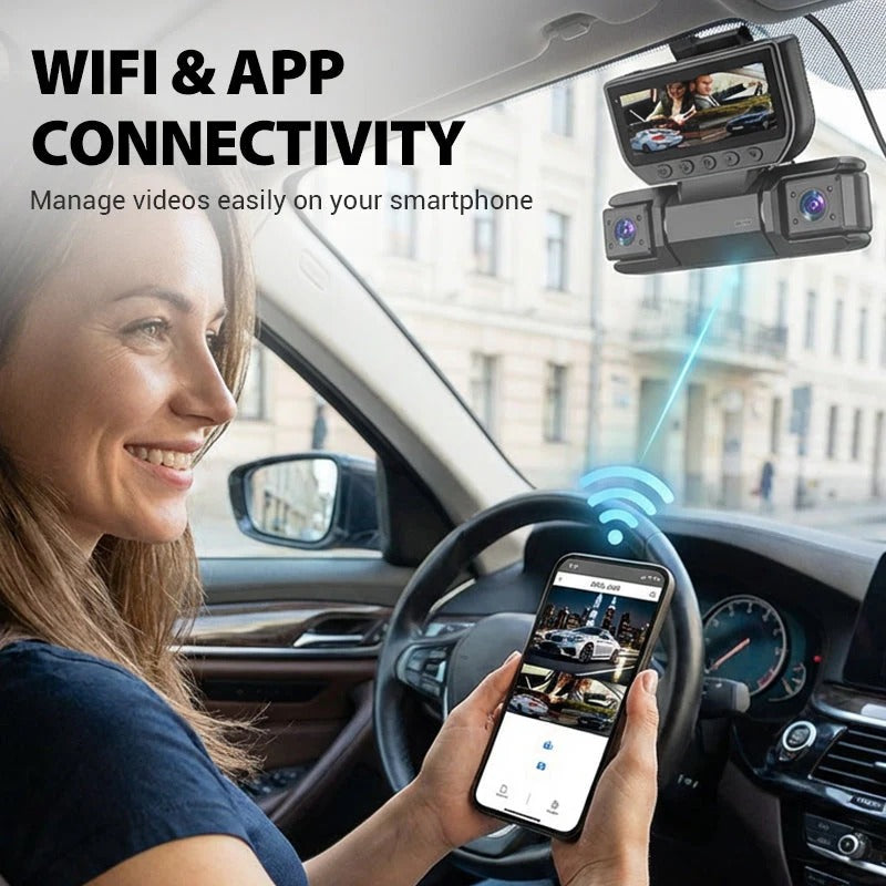 4 Channel 360° Dash Camera with WiFi