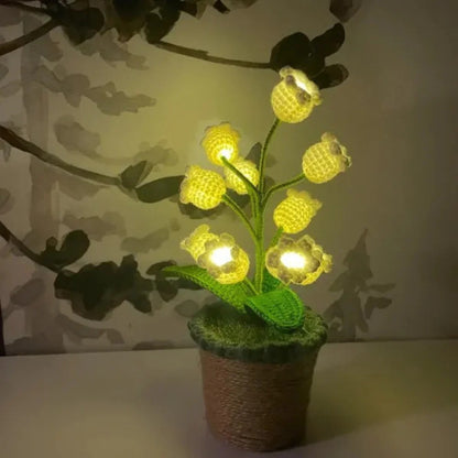 LitLamp™ Floral Crochet Lamp